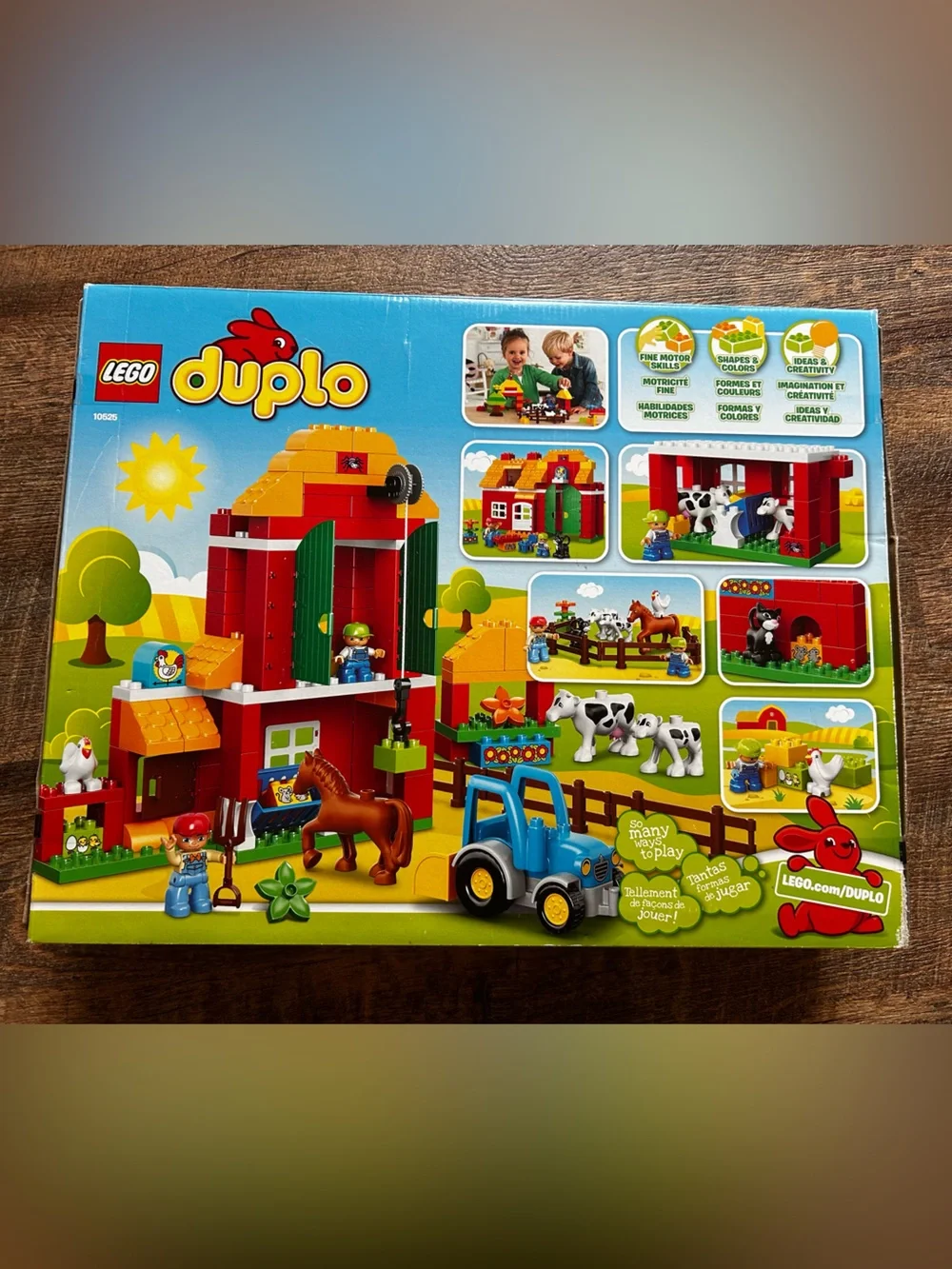 New Sealed LEGO DUPLO Big Farm 10525 - Imperfect Box -Farmer Cow Chicken Tractor